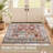 Vintage Medallion Low-Profile Indoor Doormat-916105431-916105430