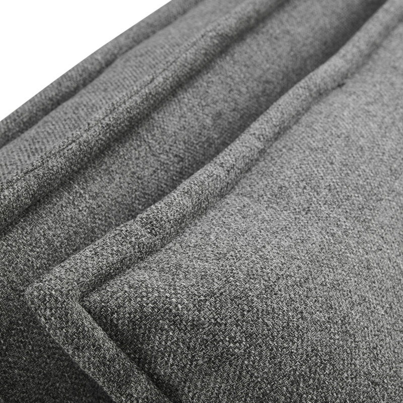 Upholstered Accent Chair, Gray 100% Polyester