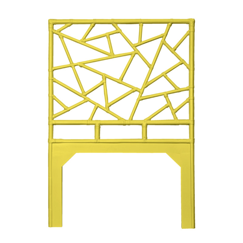 Tiffany Collection Open-Frame Headboard, Sunflower Yellow, Twin