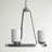 Kemal Three Light Chandelier from Generation Lighting -1107065827-1107049998-1107049999