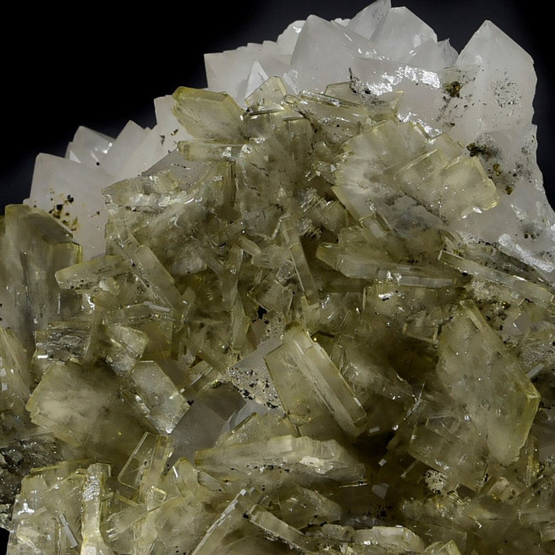 Barite sur quartz du Pérou