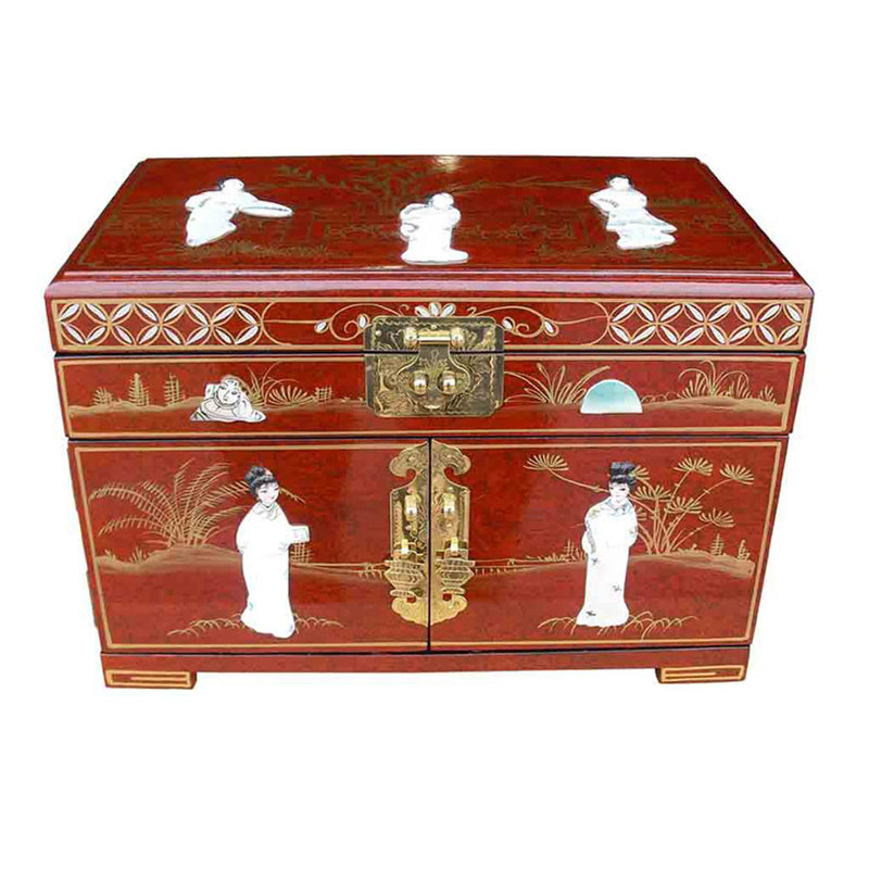 Mother of Pearl Oriental Jewellery Box