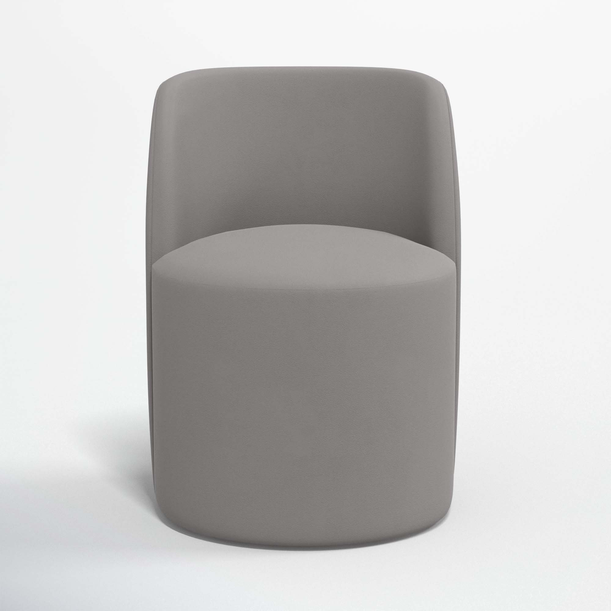 Begonia Dining Chair, Classic Otter Performance Velvet