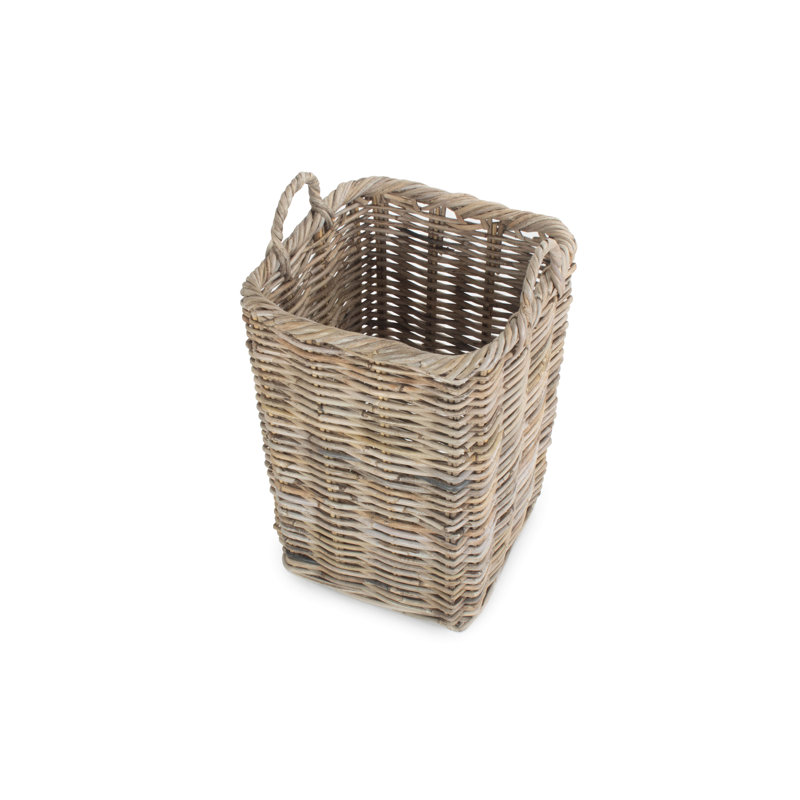 Rattan Umbrella Basket Holder, 54cm H x 32cm W x 32cm D