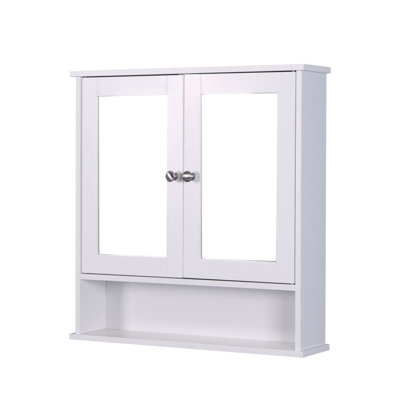 Armoire de salle de bain peu encombrante avec façade en miroir - finition murale moderne et optimisée