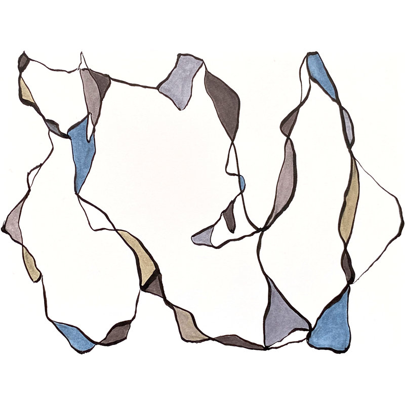Musing Series 1.3 Print by Susan Arthur, Wrapped Canvas, 32" H x 24" W