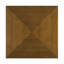 Table d'appoint carrée en bois brun noyer