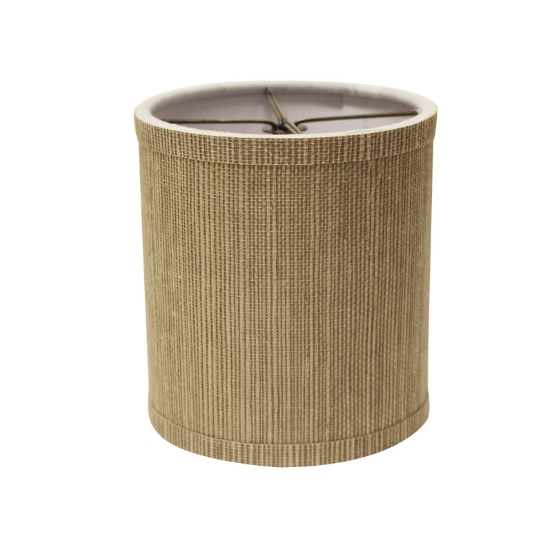 Ensemble de 6 abat-jours cylindriques, H 5 po x l 4 po x P 4 po, Taupe