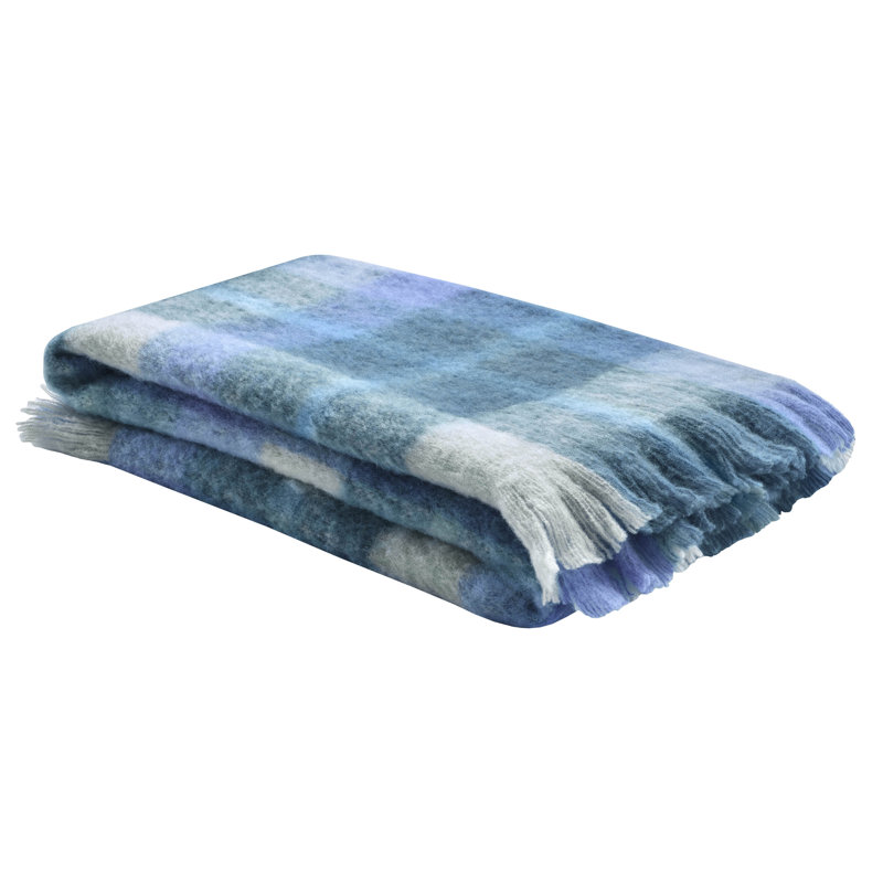 HIGHLAND CHECK 55% Acrylic, 30% Wool, 15% Nylon, Blue