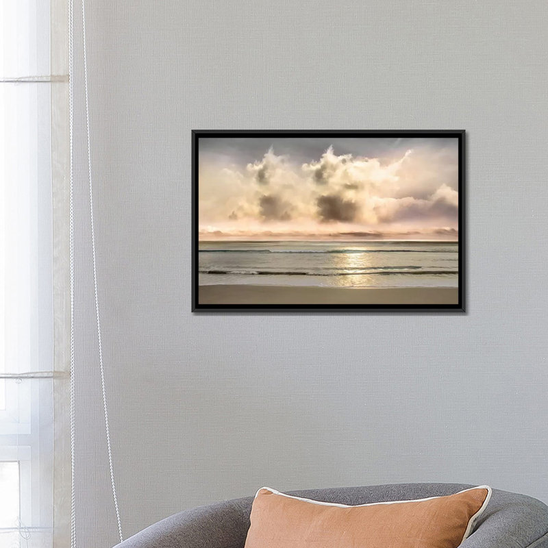 « chaude breezes », reproduction de photo sur toile tendue, H 18 po x l 26 po x P 1,5 po, Pas de tapis, Toile avec cadre noir