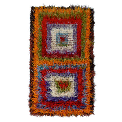 One-of-a-Kind 3'10" x 6'8" Hand Knotted Area Rug