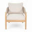 Fauteuil club d'extérieur en bois d'acacia-786440851