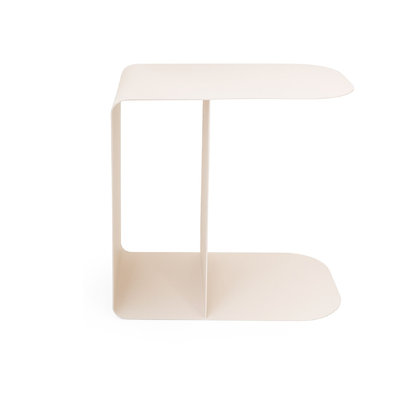 Table d'appoint en fer blanc cassé