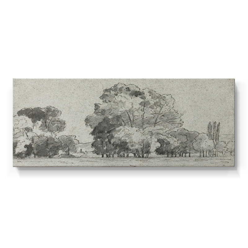 Série paysage - CCxxxv - Toile tendue avec châssis - Prêt à accrocher, H 16 po x l 40 po