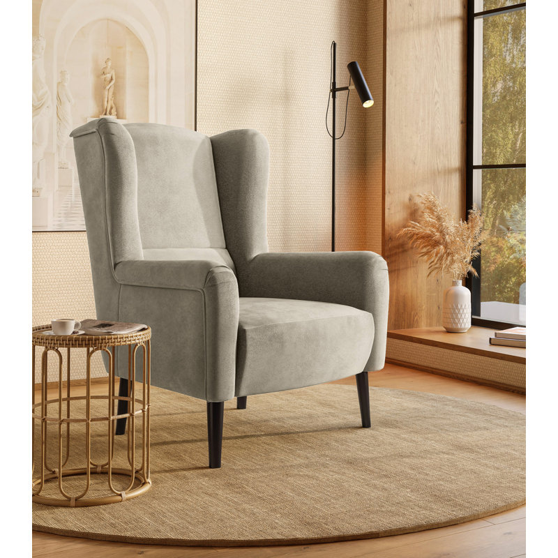 Smeltzer Upholstered Armchair, Beige