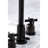 Kingston Brass Millennium Two-Handle 3-Hole Deck Mount Widespread Bathroom Faucet with Brass Pop-Up Drain-31820159