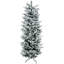 Grand arbre de Noël artificiel enneigé 6 pi avec 477 branches de neige, ouverture automatique, base en acier
