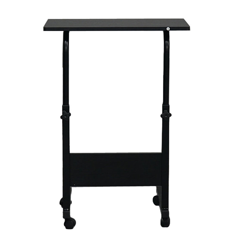 23.62in  Adjustable Rectangle Computer Desk, Black