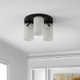Rudaigh 3 Light Glass Flush Mount