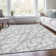 Premium Machine Washable Prisco Silver Rug