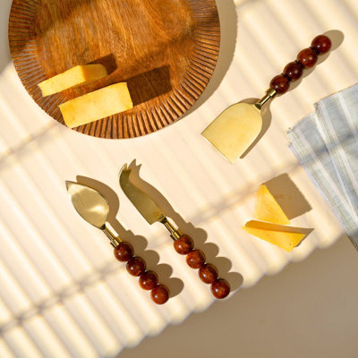 Rathlin Butter Yellow 3 Piece Cheese Tool Set