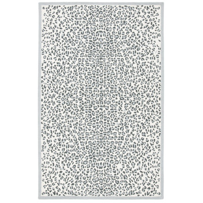 Metro Hand Tufted Indian Wool And Cotton With Latex Animal Print Rug
