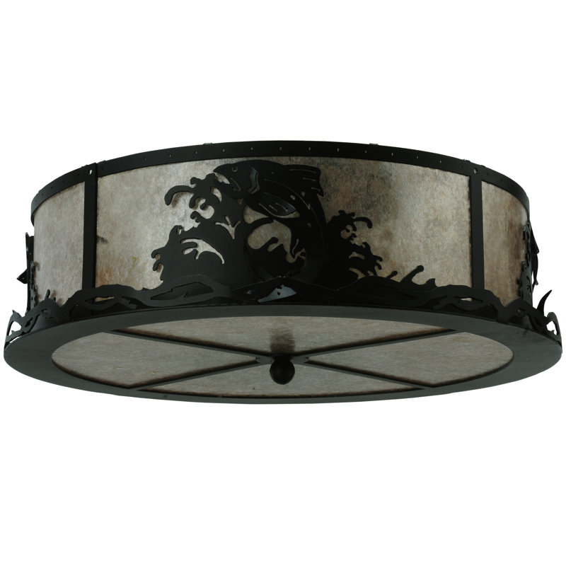 Rustic Lodge 4 - Light Flush Mount