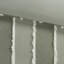 Housse de couette King/King en coton rayé blanc, 3 pièces