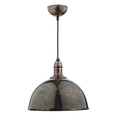 Zakhar 1 - Light Bronze/Black Dome Pendant