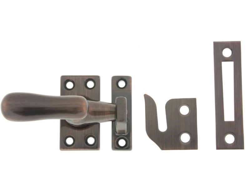 Small Casement Fastener Latch/Catch/Bolt, Small, Oil-Rubbed Bronze