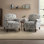 Fauteuil avec garniture cloutée Mooresville