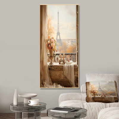 Paris Springtime Balcony Elegance I - City Paris Wall Art