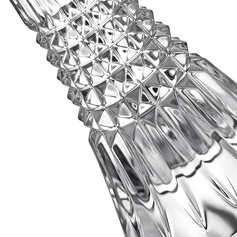 Lismore Diamond Candlestick, 10" H x 3.7" W x 3.7" D