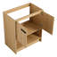 Meuble-lavabo de 30 po avec lavabo en céramique. Contreplaqué, 2 portes à fermeture en douceur. Style tendance. Assemblage facile. Finition en chêne. Matériau de contreplaqué autoportant. Installation avant-gardiste.