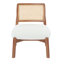 Chaises d'appoint rembourrées en bois et rotin Mitchell