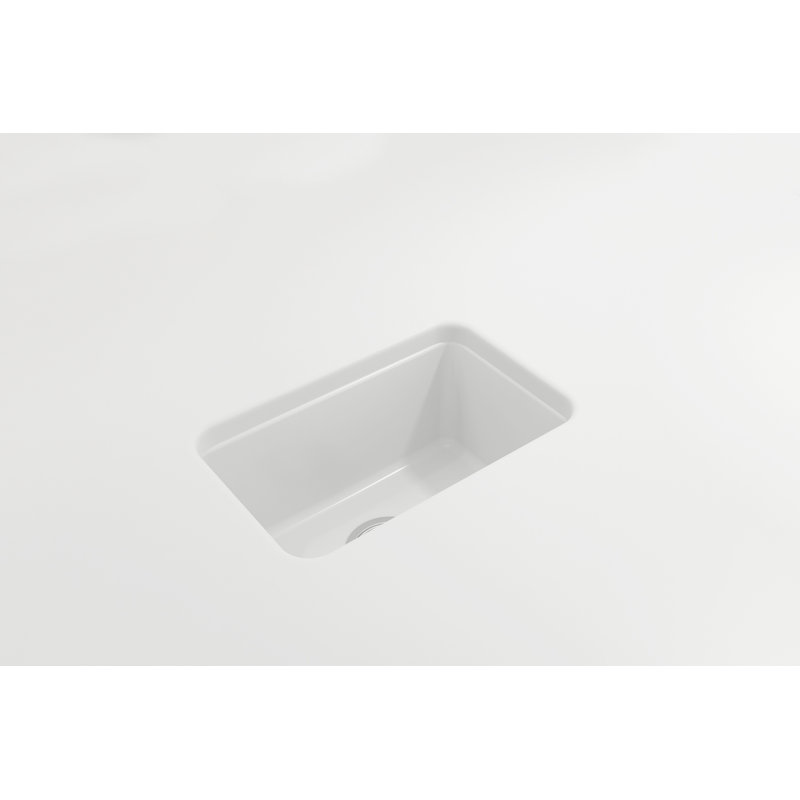12'' L Kitchen Sink, Matte White