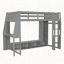 Lit mezzanine avec bureau Wood-2100354963
