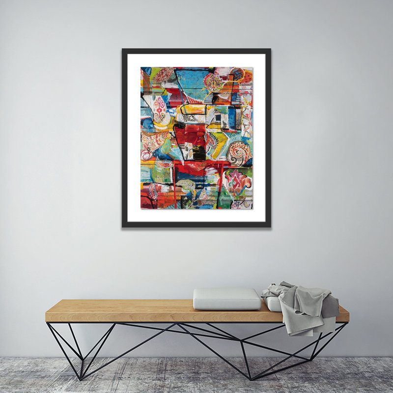 Who Dat Print by Brad Ellis, Black, 40" H x 34" W x 2.5" D