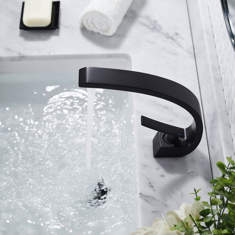 Single-Hole Single-handle Bathroom Faucet, Black