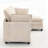 Modular Velvet U-Shaped Sofa with Ottoman and Lumbar Pillows, Deep Seating for Ultimate Comfort and Style-1531117126