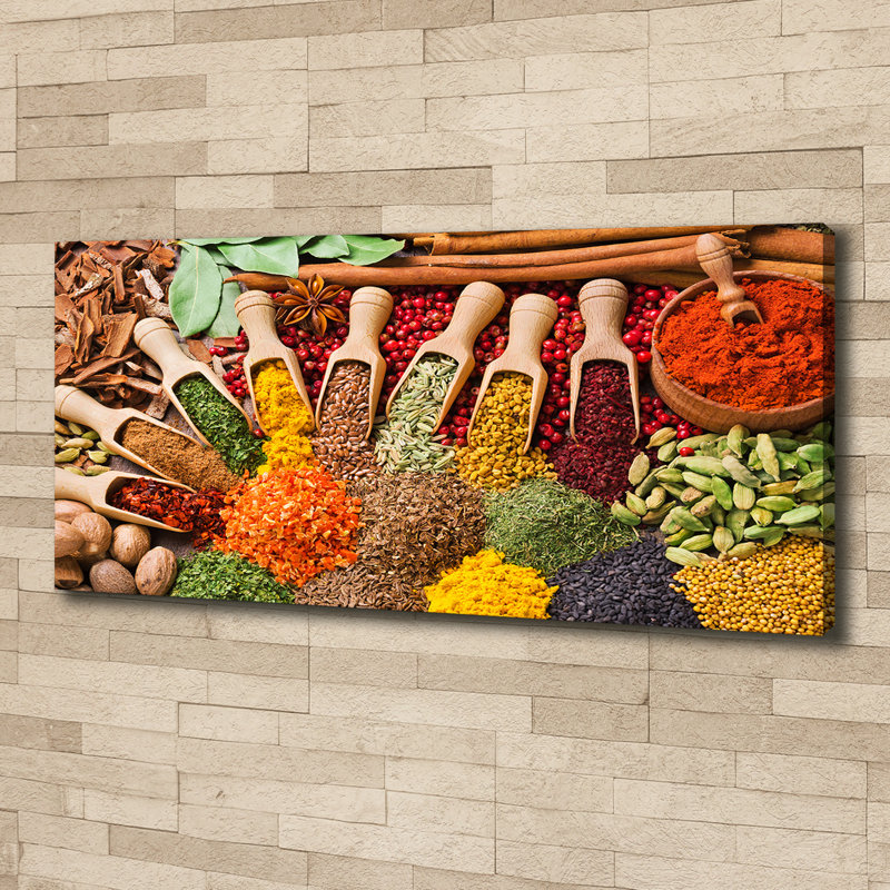 Colorful Spices - Print, Canvas, 50cm H x 125cm W x 2cm D