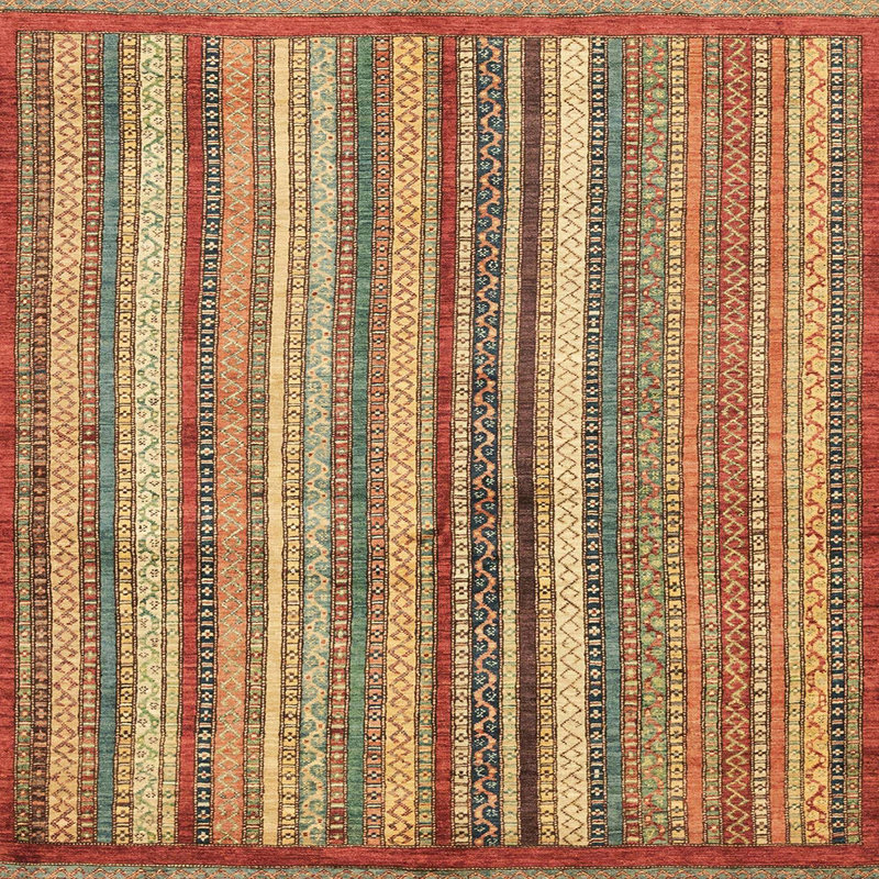 Abstract Indoor Rug, Square 7'