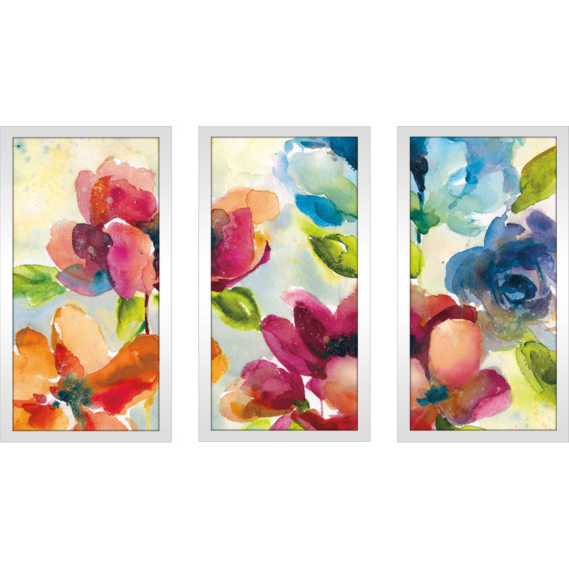 « color my world ii », reproduction de peinture à l’aquarelle à l’impression multi-parties, L 40,5 po x H 25,5 po x P 1 po