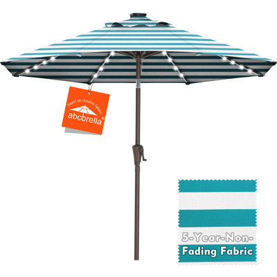 9 FT Lighted Patio Olefin® Umbrella