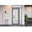Façade extérieure pré-suspendue Fibre de verre verre givré / Manux 8102 gris frêne / Fenêtre extérieure latérale / supérieure / Bureau Portes d'entrée commerciales et résidentielles Garage de garage - l 36 po x H 80 po + 14 po - Gauche-98196267-98196262-98196265