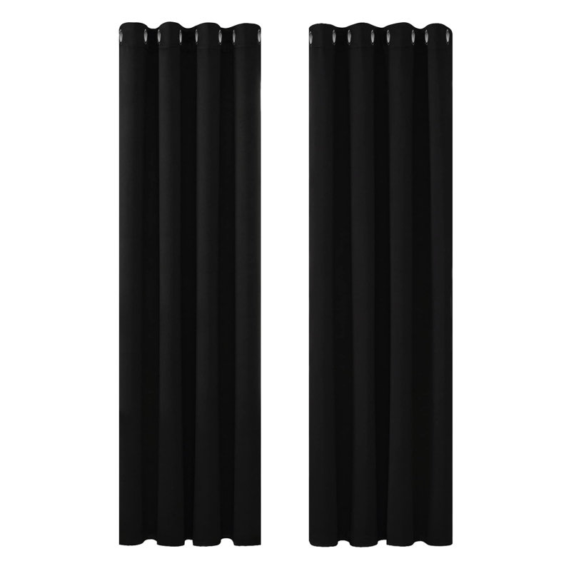 Blackout Curtain Pair, 53cm Width x 240cm Drop