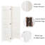 120 cm W x 170 cm H 3 - Panel Folding Room Divider