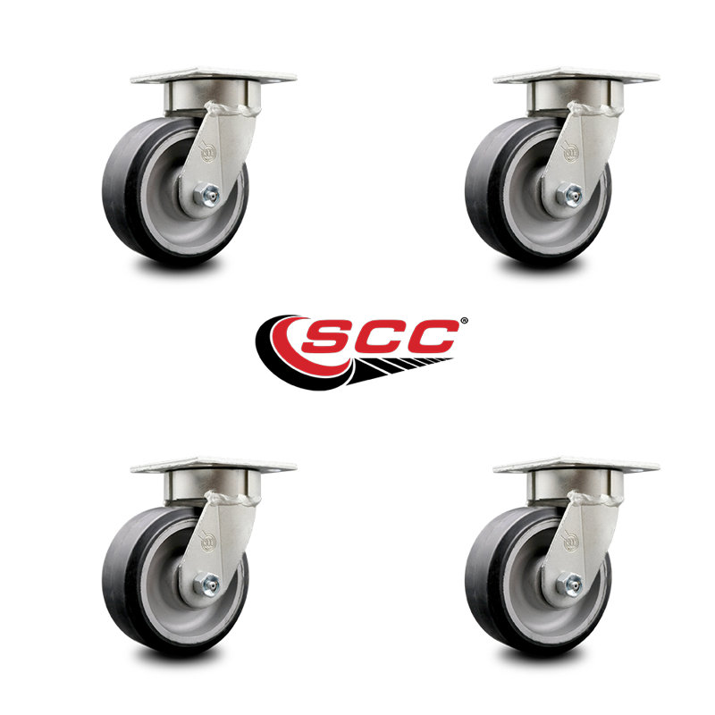 Swivel Top Plate Caster Set