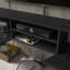 Meuble télé flottant pour téléviseur de 80 po ou moins Desmone, console multimédia murale, grain de bois noir 71 po-111925897-86898963