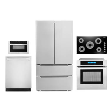 Unique Appliances 3 Piece Kitchen Appliance Package with Bottom